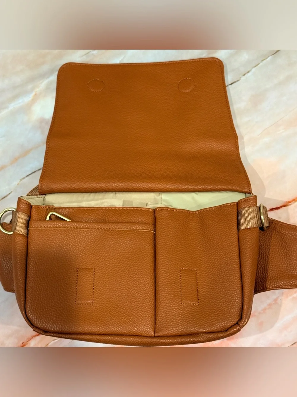 CleverMade Lily Hip Bag Crossbody Diaper Bottle Tote Baby Stroller Organizer
